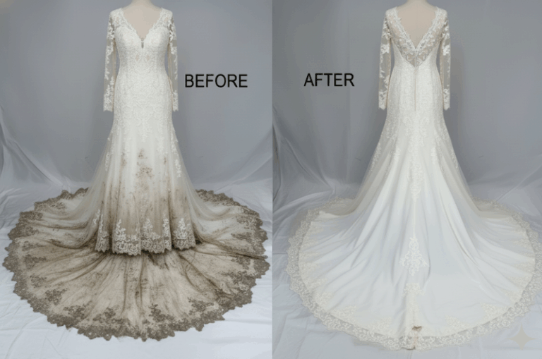 Bridal gown cleaning