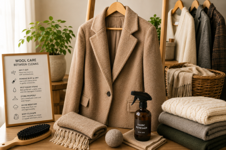 How to Care for Wool Coats Between Cleans