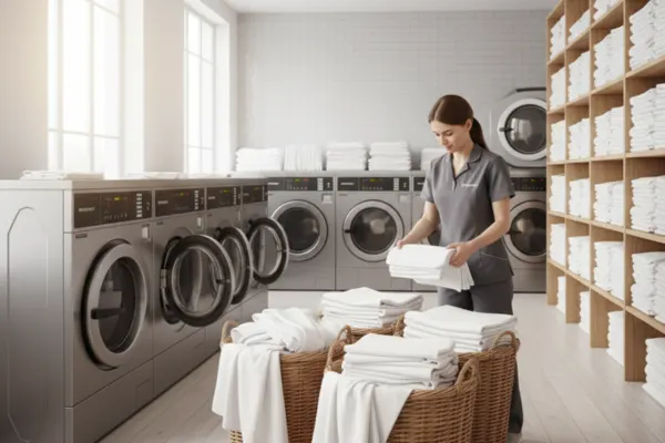 Airbnb and holiday let bed linen laundry service