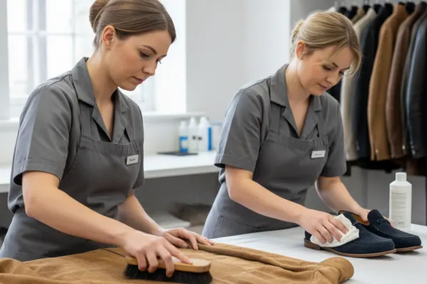 Leather and suede cleaning by professional cleaners
