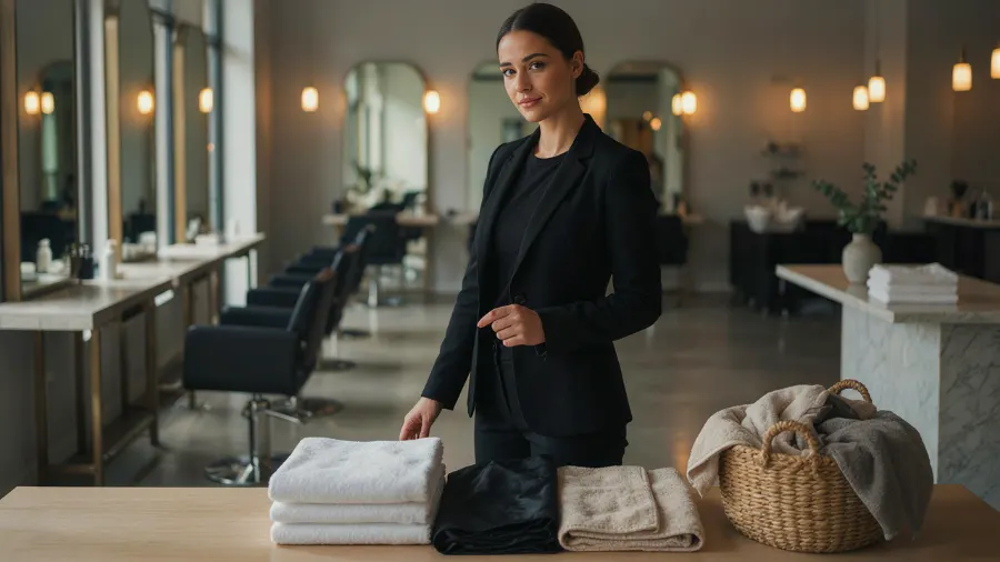 Salon towel and gown laundry service